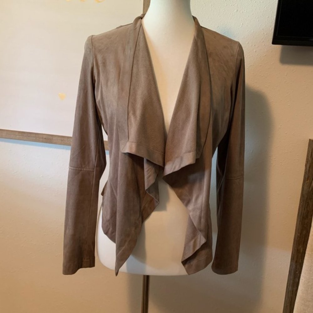 Dalia Drape Front Faux Suede Jacket - Picture 4 of 4